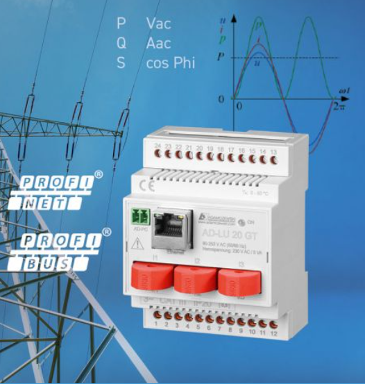 adamczewski elektronische messtechnik-power and energy measurement 電力和能量測量 標準化接口 模擬標準信號輸出 切換和脈沖輸出 功率和能量顯示器 監測功能