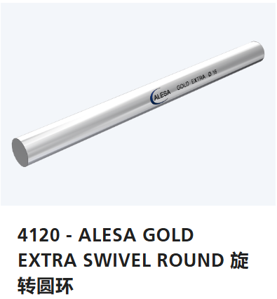 瑞士ALESA,車削和切槽工具,4120 – ALESA GOLD EXTRA SWIVEL ROUND, 旋轉圓環,硬化和研磨 – ISO 5421 / 77