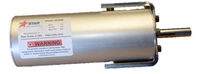 美國Star Hydraulics LLC 氣壓缸 Spring-Loaded Lock & Roll Pneumatic Cylinders 彈簧加載鎖定和滾動氣缸 AK4006、AK6008、AK6008