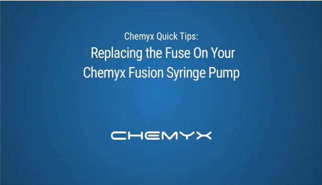 美國CHEMYX FUSION 系列精密微量注射泵 如何更換注射泵上的保險絲（Chemyx Fusion系列）