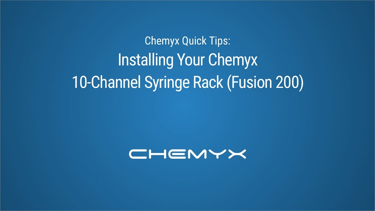 美國Chemyx Fusion 系列精密微量注射泵 如何安裝10通道注射器架（Chemyx Fusion 200）