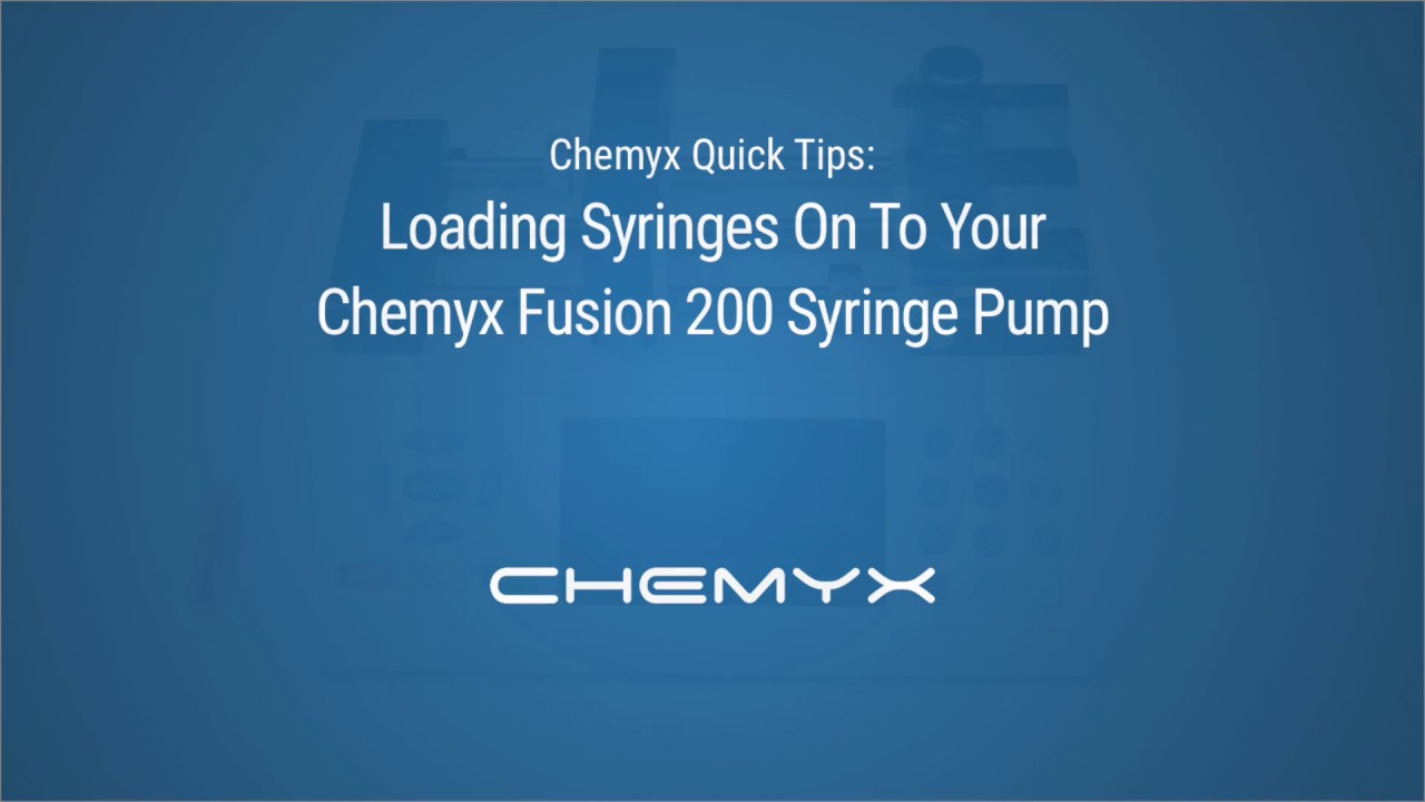 美國Chemyx Fusion 系列精密微量注射泵 如何在注射器泵上加裝注射器（Chemyx Fusion 200）