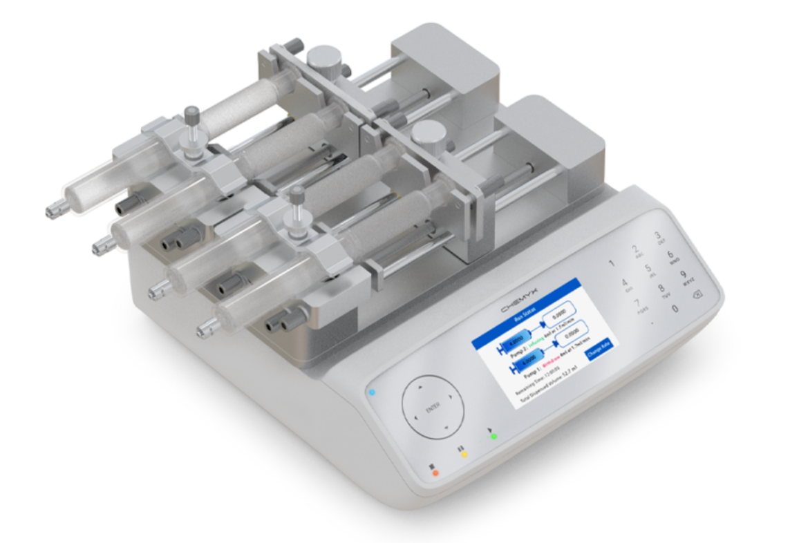 美國Chemyx Inc. 注射泵 Fusion 4000X? 多通道注射泵  雙通道注射泵 雙獨立注入與抽取通道 設計用于廣泛的生物制藥研究
