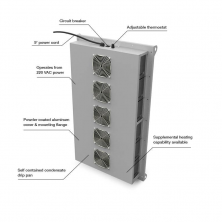 美國EIC Solutions ThermoTEC™固態熱電空調 140 系列-400 BTU（DC）堅固可靠的電子外殼冷卻