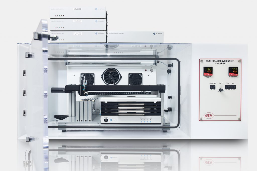 美國ELECTRO-TECH SYSTEMS INC ETS 5533 型 – X-Large 集成式環境室/手套箱  亞克力結構 雙溫濕度傳感器 標準 2.25 英寸直徑電纜直通