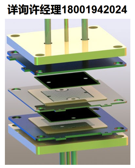 Fiaxell SOFC Technologies, SOFC / SOEC短堆棧測試儀套件，可直接安裝在Open Flanges紐扣電池測試臺上