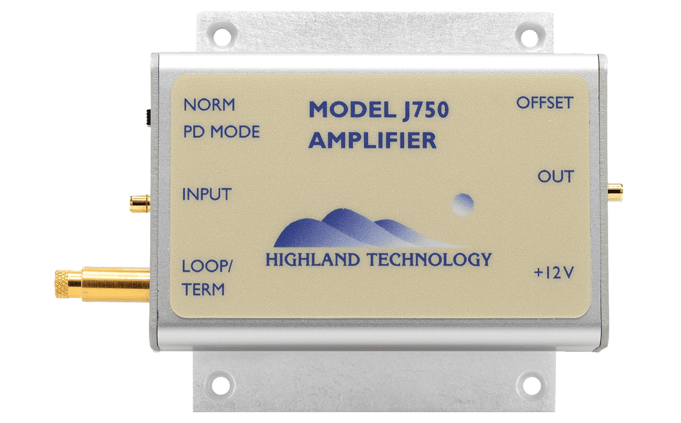 Highland J750寬帶放大器， 單通道緊湊型寬帶放大器