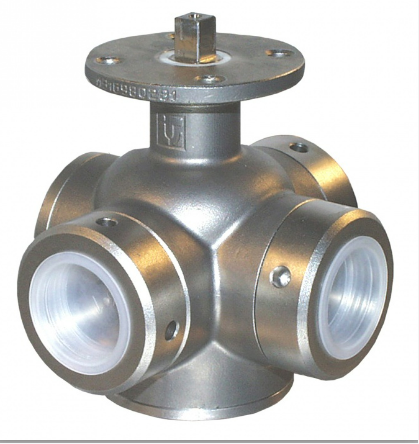 意大利 ITALVALVOLE Ball valves 球閥 13789 – IVBV/D BALL V. 3W-T DN025 316/316 PTFE 1-2-3:CL BS -INTEGRAL