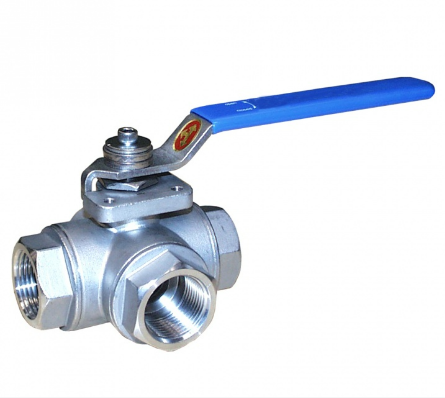 意大利 ITALVALVOLE Ball valves 球閥 15745 – 3 WAYS 316 ND 1/2″ “L”- ISO228/1 GAS THREADED FEMALE WITH FLANGE