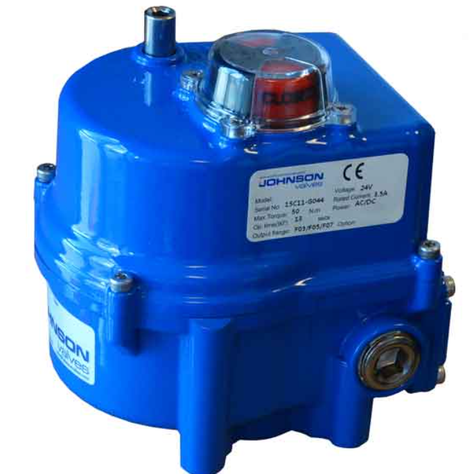 英國Johnson,執行器和驅動閥,JV-E – Johnson Valves, 電動執行器,電動推桿專為球閥蝶閥旋塞閥和風門的直角回轉應用而設計