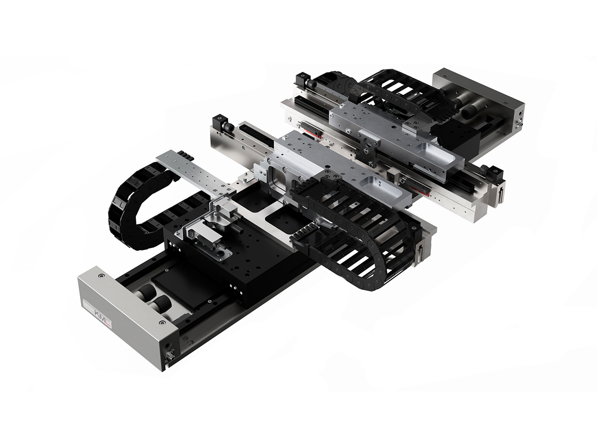 奧地利 KML Linear Motion Technology  多軸解決方案 XY交叉載物臺 所有車軸都可以單獨移動 可選無間隙版本 可包括密封空氣系統 即插即插即用的組件