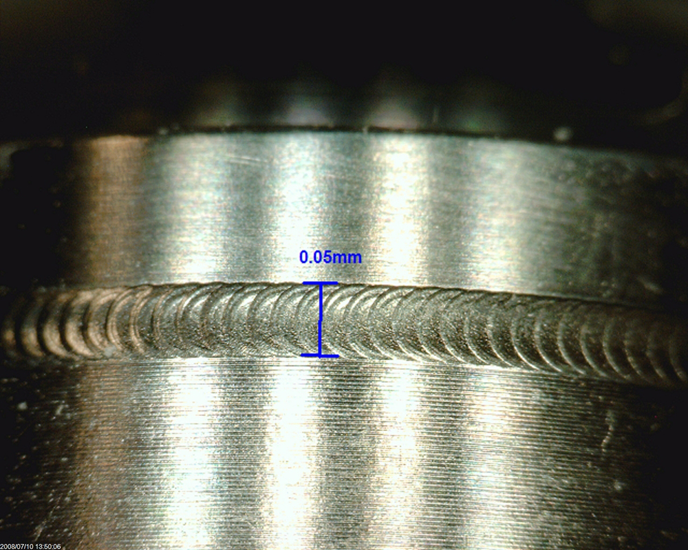 0.05mm激光焊縫