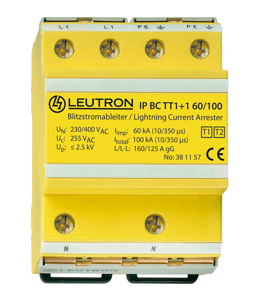 德國LEUTRON IP BC TT1+1 60/100/FM浪涌保護器,LEUTRON代理,LEUTRON防水避雷器,LEUTRON電力避雷器