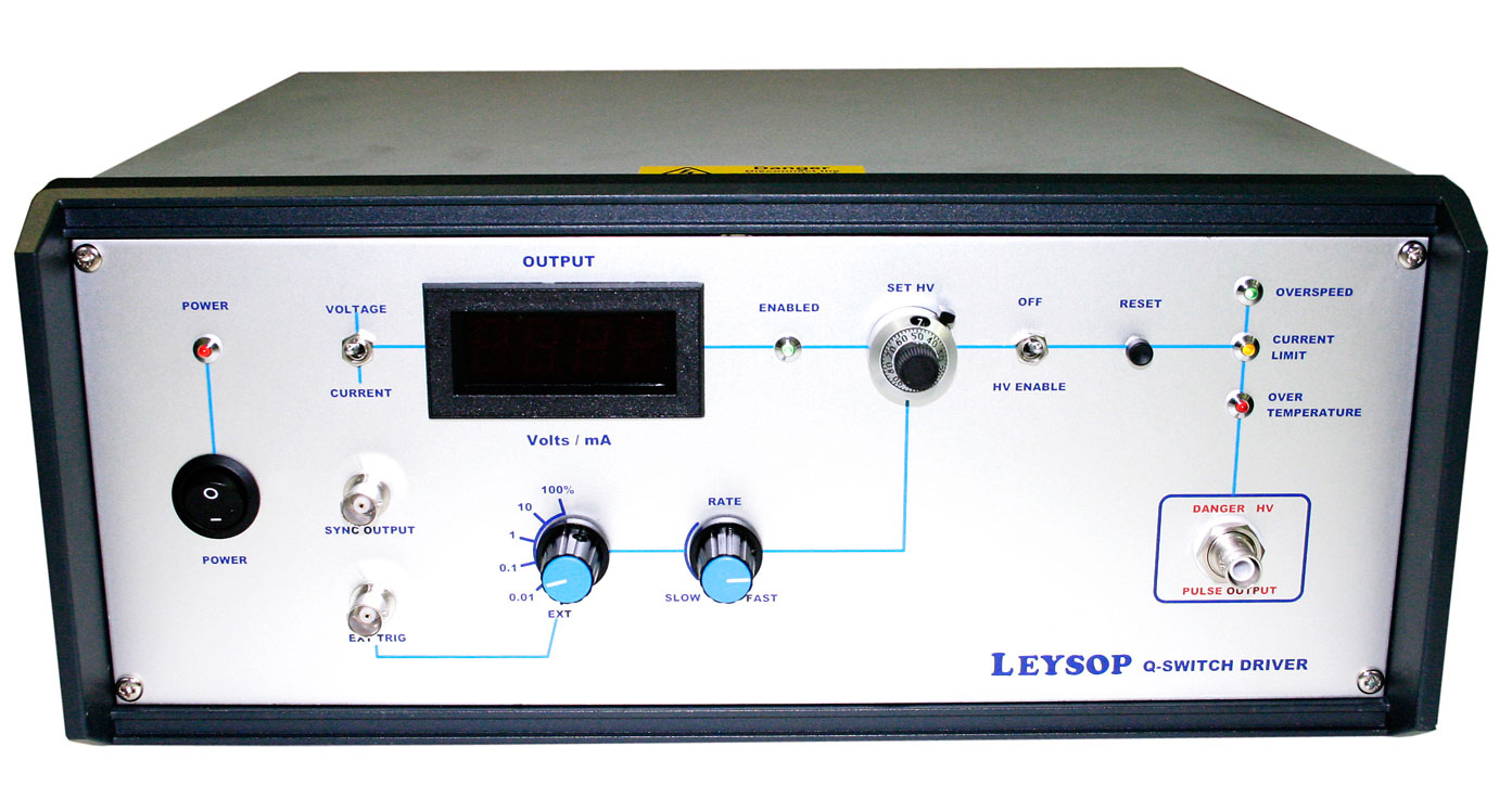 英國(guó)進(jìn)口LEYSOP PCD-3000 RTP BBO 普克爾斯盒 100kHz Q 開(kāi)關(guān)脈沖驅(qū)動(dòng)器