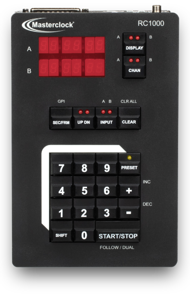 美國Masterclock-RC1000雙通道生產定時器  雙通道的上/下制作計時器