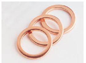 OFE Gasket Copper OFE真空銅墊圈