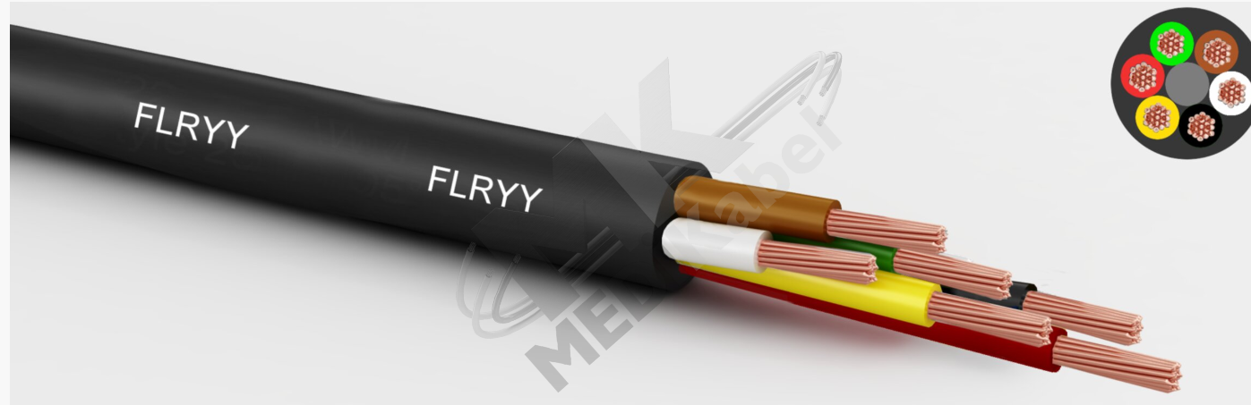 德國 MEDI KABEL  多芯電纜，PVC – 非屏蔽 符合 ISO 14572/6722 標準的 FLRYY