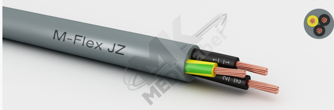 德國 MEDI KABEL 多芯電纜，PVC – 非屏蔽 多芯電纜，控制電纜 M-Flex-JZ 系列