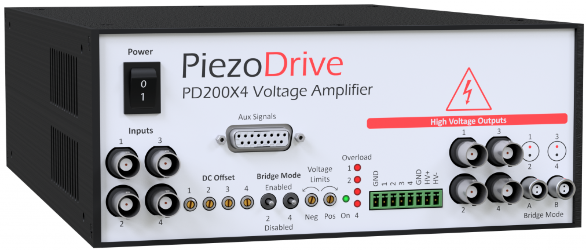 澳大利亞PiezoDrive PD200X4–四通道功率放大器 、四通道線性放大器  用于驅動壓電執行器和其它負載  PiezoDrive進口代理