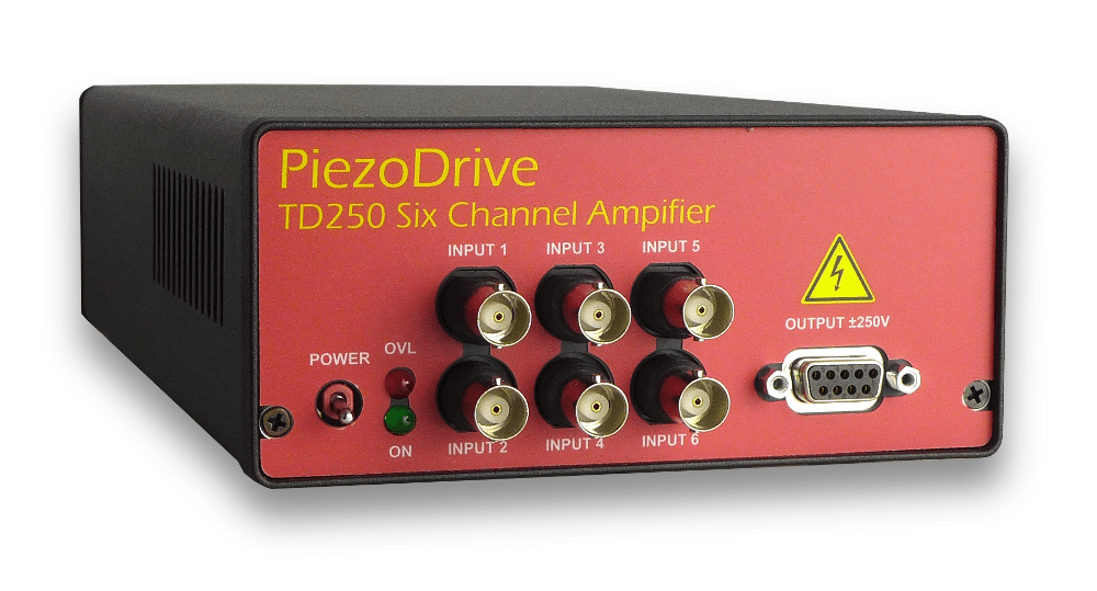 Piezodrive TD250 電壓放大器 六通道電壓放大器 TD250-INV 用于驅(qū)動壓電管的6通道250V放大器 壓電驅(qū)動器 驅(qū)動器 驅(qū)動壓電管掃描儀