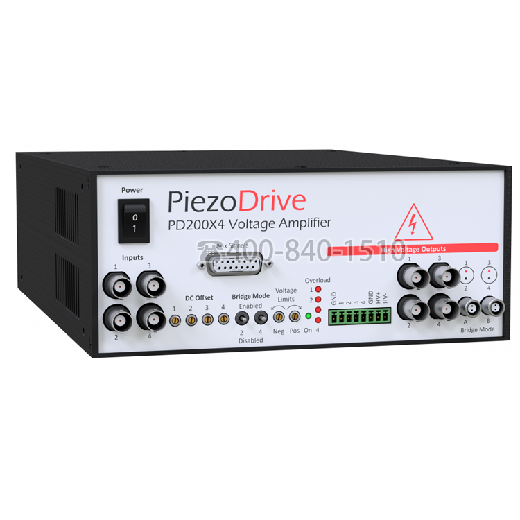 Piezodrive PD200X4 壓電驅動器，多通道驅動電源，四通道功率放大器，四通道線性放大器，壓電驅動電源，電壓放大器，多通道壓電陶瓷驅動器