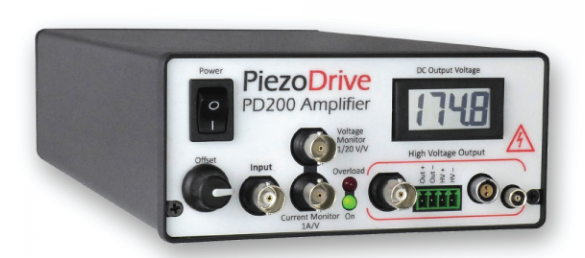 Piezodrive PD200 電壓放大器，60瓦電壓放大器，單通道壓電驅動器, 壓電陶瓷驅動電源，壓電式驅動器，驅動電源，低噪聲線性放大器，適用于電光、超聲波、振動控制、納米定位系統和壓電電機等各種應用