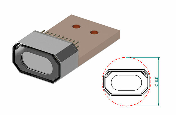 Silicon Drift Detector (SDD) Racetrack SDDs: For large solid angle in Microanalysis in TEM 用于TEM中的微分析中的大立體角