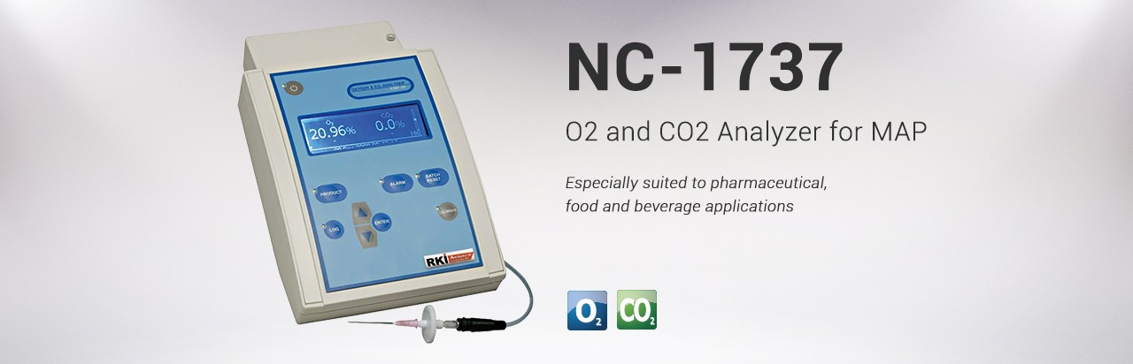 德國 RKI Analytical Instruments NC-1737 O? and CO? Analyzer for MAP 氧氣和二氧化碳?xì)怏w監(jiān)測(cè)儀