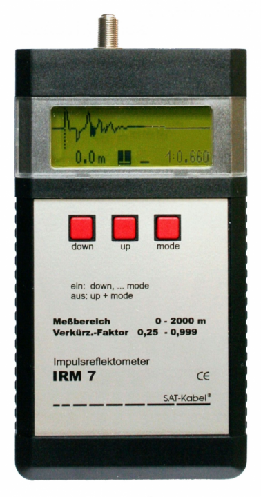 德國(guó)SAT-Kabel  IRM 7脈沖反射計(jì) 帶LCD顯示屏，用于故障定位和檢查