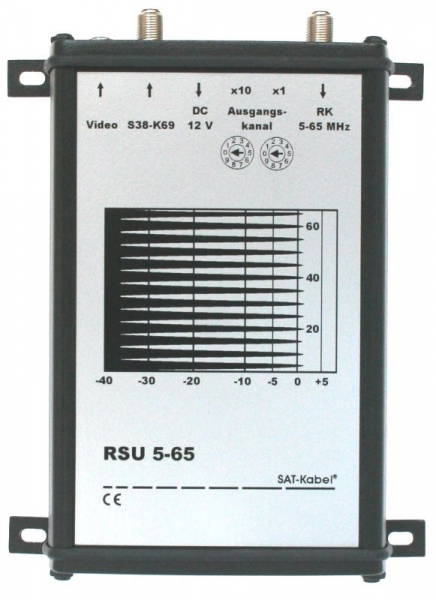 德國(guó)SAT-Kabel RSU 5-65反向通道頻譜分析轉(zhuǎn)換器 支持5-65MHz頻譜掃描與TV頻道轉(zhuǎn)換