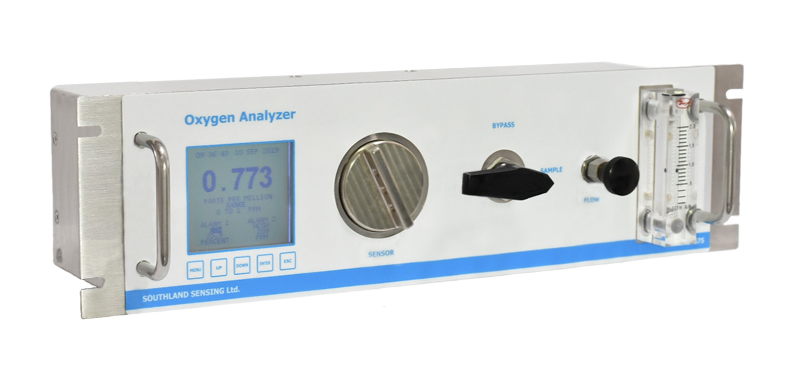 美國Southland Sensing 氧氣分析儀 19英寸機(jī)架安裝在線痕量氧氣分析儀0 – 1 ppm,CE