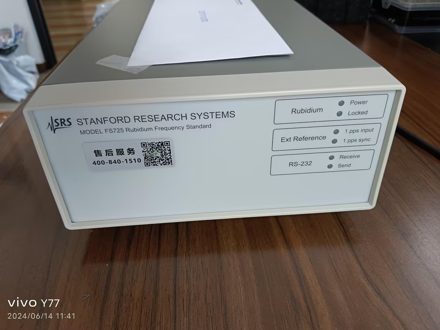 美國	Stanford Research Systems斯坦福 SRS FS725臺式銣鐘,銣時基