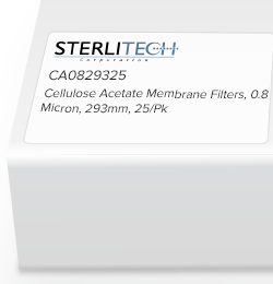 Sterlitech Cellulose Acetate Membranes 醋酸纖維素膜，0.8 微米，293 毫米，25/包