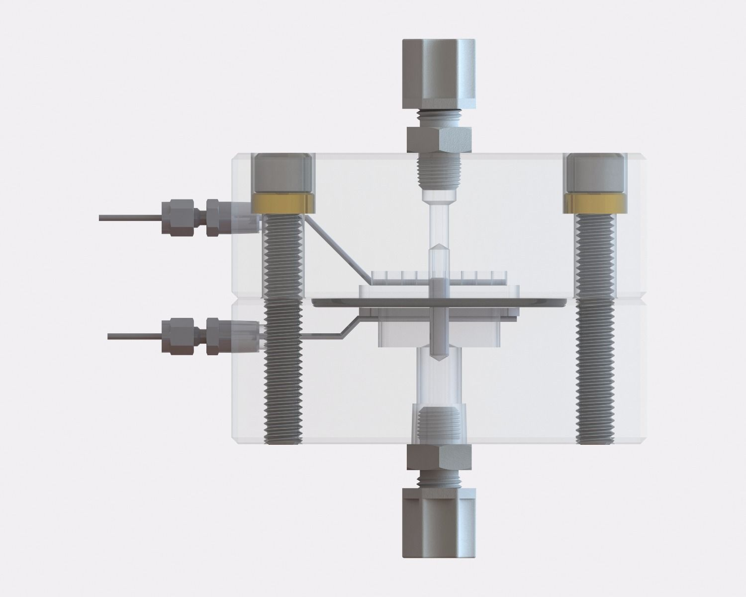 美國 Sterlitech CF016A Electrode Modified Crossflow Assembly, Acrylic  電極改性橫流組件，亞克力