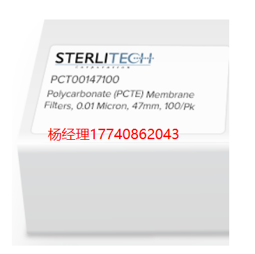 美國 Sterlitech 聚碳酸酯 PCTE 親水性 濾膜 PCT00147100 現貨 中國總代