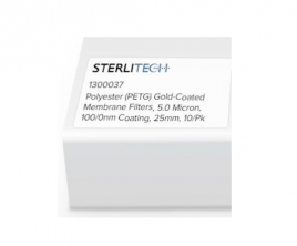 美國 Sterlitech 聚酯（PETG）鍍金膜過濾器，5.0 微米，100/0 納米涂層，25 毫米