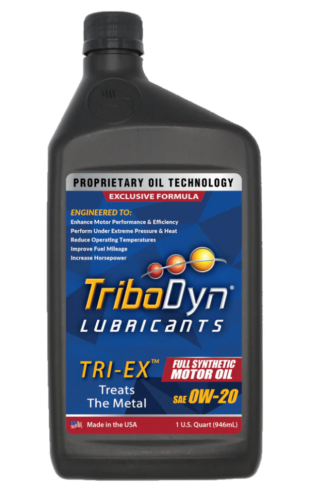 TriboDyn Lubricants TRI-EX 0W-20 全合成機油 （DEXOS）100% 合成機油;這種多用途潤滑油為小排量渦輪增壓和汽油直噴 （GDI） 發動機提供低速提前點火 （LSPI） 保護