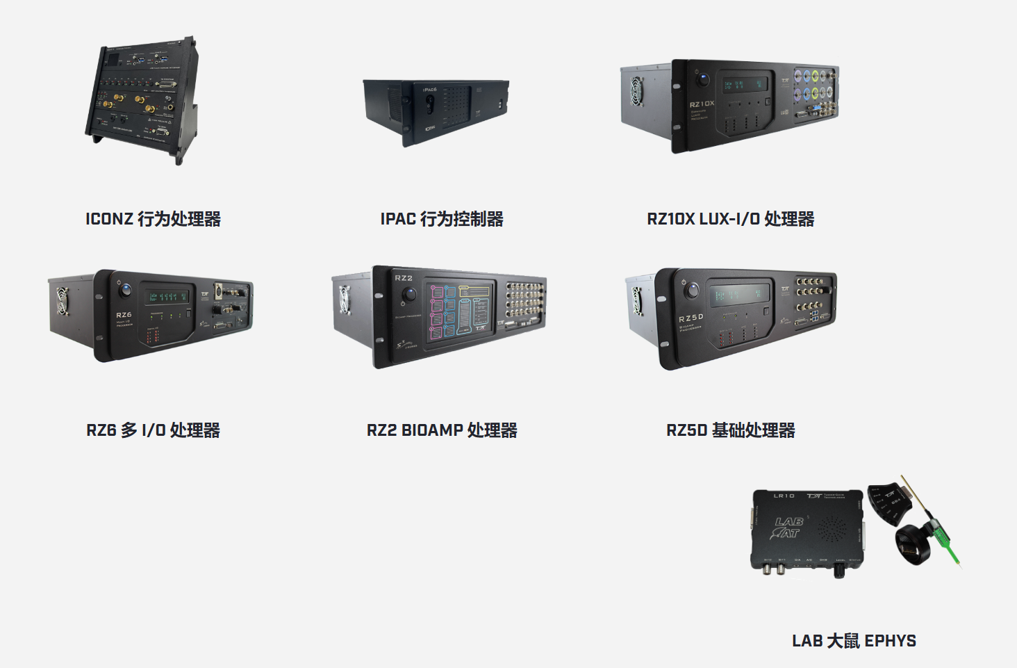 Tucker-Davis Technologies TDT 處理器 每個(gè) TDT 系統(tǒng)的基礎(chǔ)