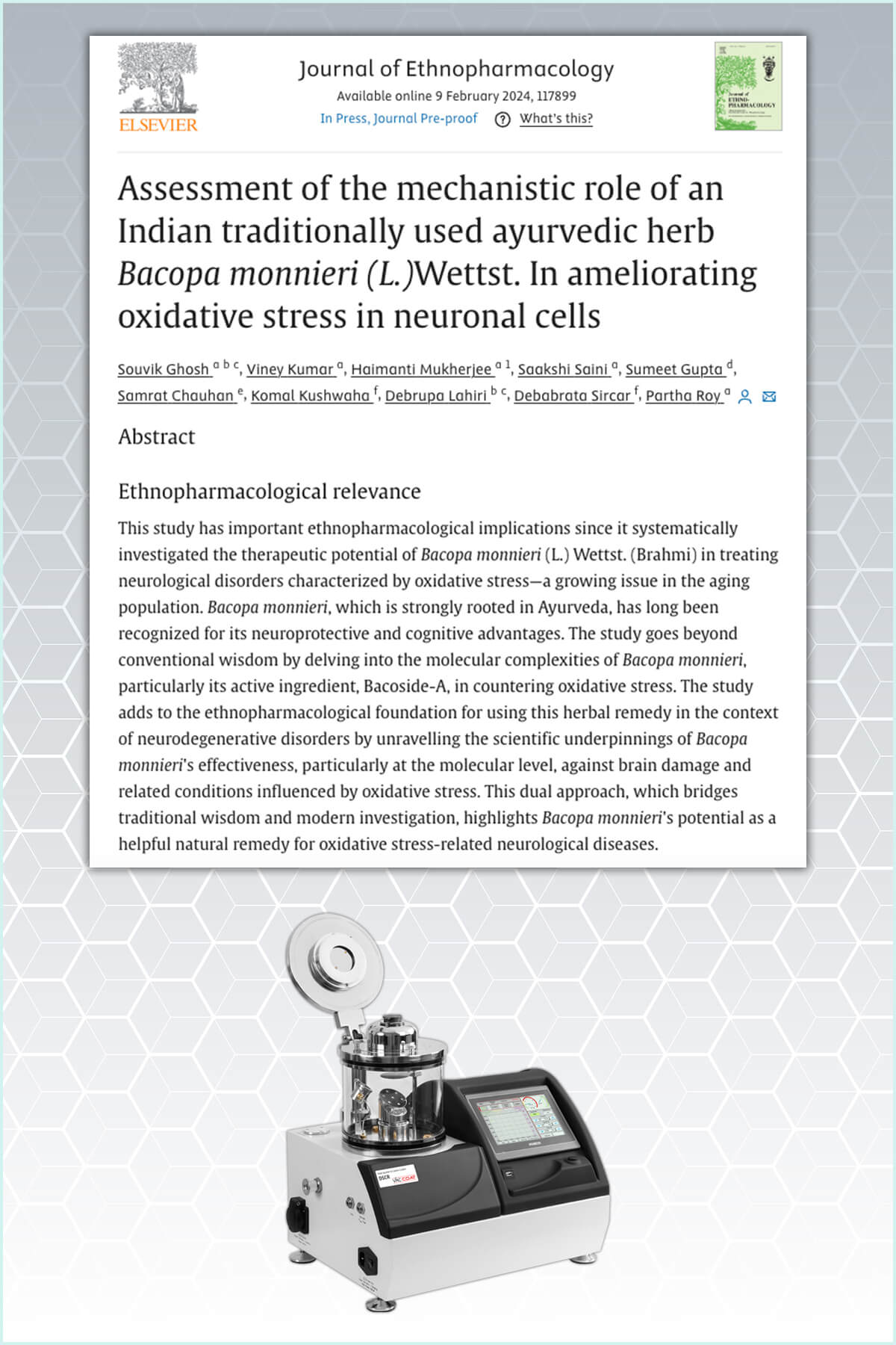 【論文】FE-SEM characterization of neural cells with Vac Coat Sputter and Carbon coater