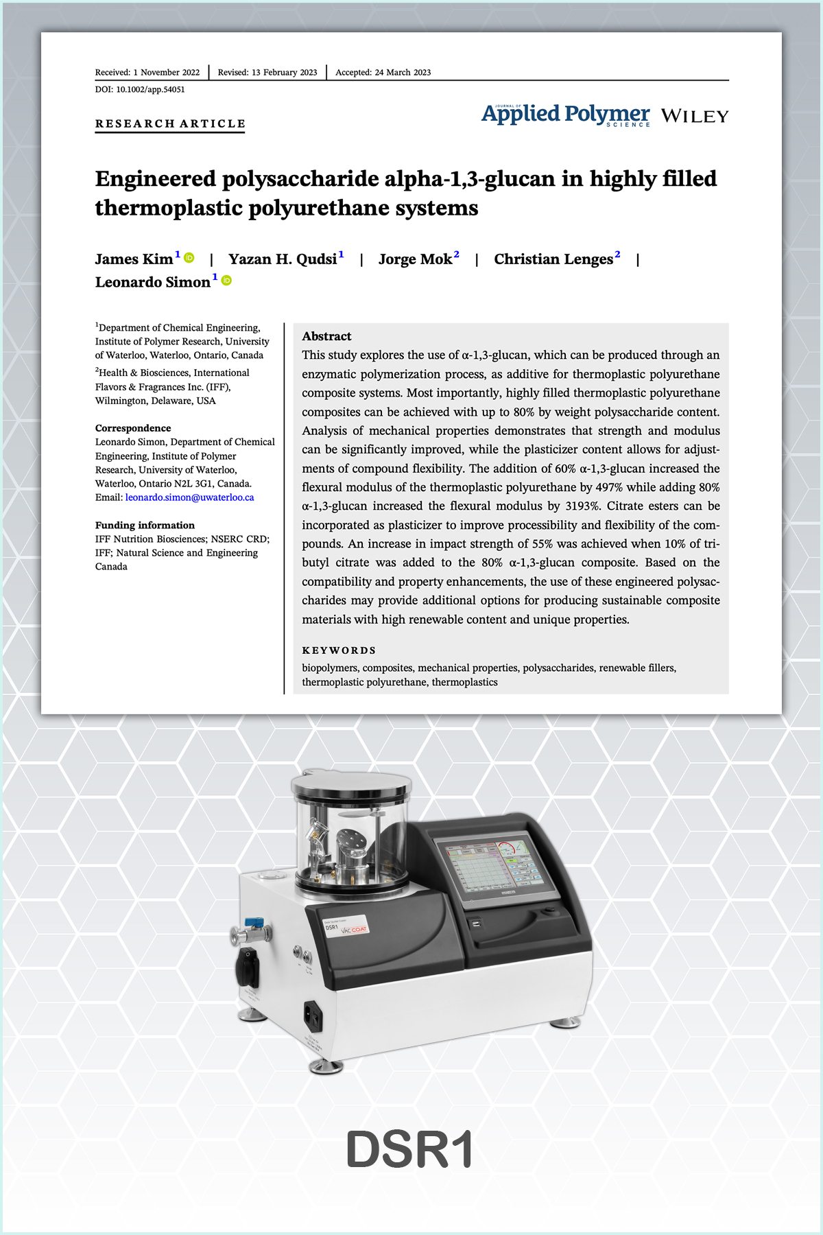 【論文】Vac Coat Magnetron Sputter Coater for SEM Investigation of Polymeric Structures