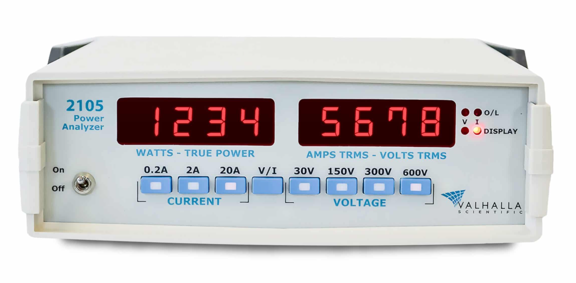 美國(guó)Valhalla Scientific 功率分析儀 2105 Power Analyzer 提供精確、可靠和低成本的功率測(cè)量，使工程、生產(chǎn)測(cè)試和質(zhì)量保證部門能夠確定DC和交流電源的精確產(chǎn)品功耗。