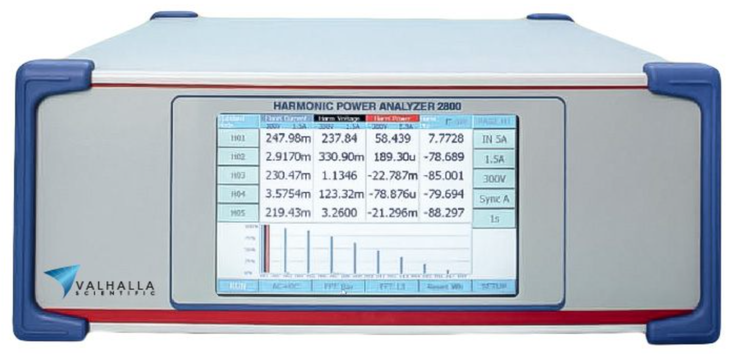 美國(guó)Valhalla Scientific  2800系列多相功率分析儀