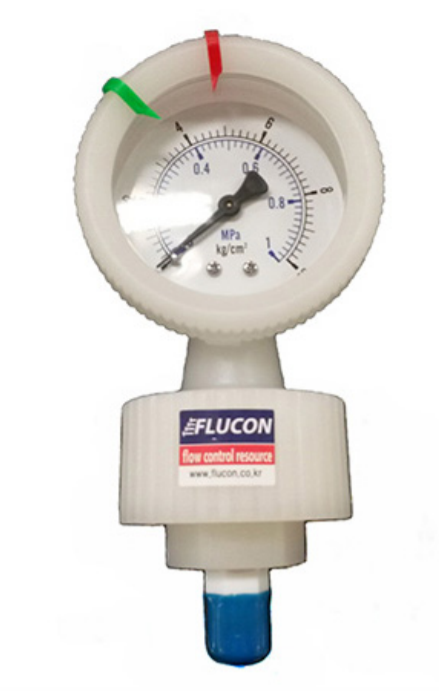 韓國Wooil Flucon-壓力傳感器 FPG-100 PVDF Teflon Pressure Gauge 聚四氟乙烯壓力計