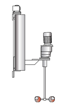 FLOOR/WALL MOUNTED COLUMN AGITATOR: VISCO JET? VJ420WE / VJ420BE攪拌器