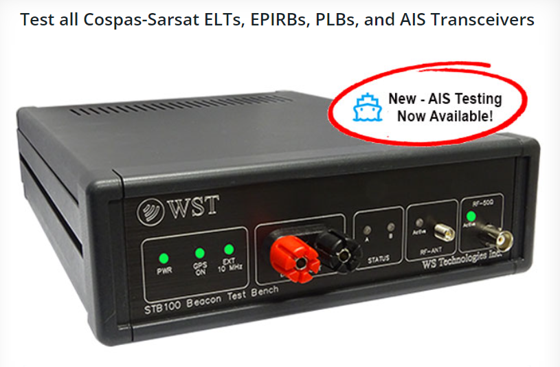 STB100信標測試臺，信標臺測試， 信標臺，Beacon Test Bench，是全球信標測試設備的標準，STB100信標測試臺可以測量所有406 MHz、121.5 MHz和243 MHz緊急信標
